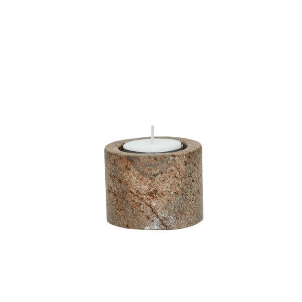 Pomax MARMAR - Kandelaar - Marmer - DIA 6 5 X H 5 Cm - Roze