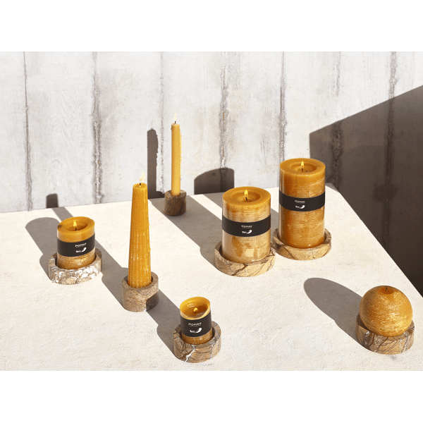 Pomax MARMAR - Kandelaar - Marmer - DIA 6 5 X H 5 Cm - Roze