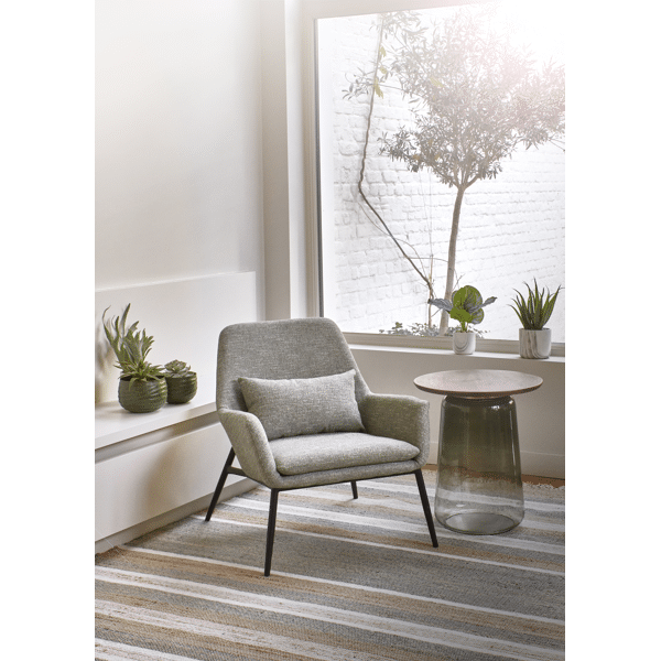 Pomax MARMURA - Artificiële Plant - Kunststof / Cement - DIA 12 X H 40 Cm - Groen