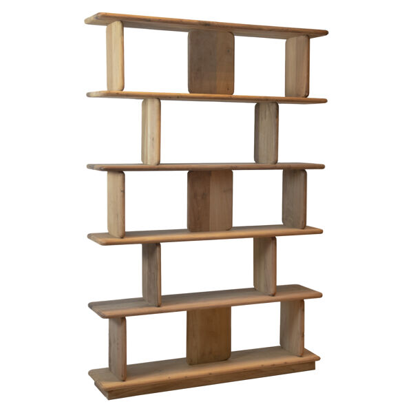 Pomax MATTEO - Rek - Teruggewonnen Hout - L 122 X W 30 X H 183 Cm - Naturel