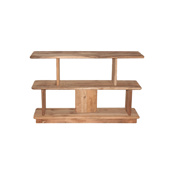 Pomax MATTEO - Rek - Teruggewonnen Hout - L 122 X W 30 X H 78 Cm - Naturel