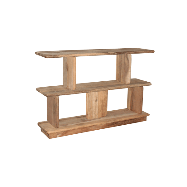 pomax MATTEO - rek - teruggewonnen hout - L 122 x W 30 x H 78 cm - naturel