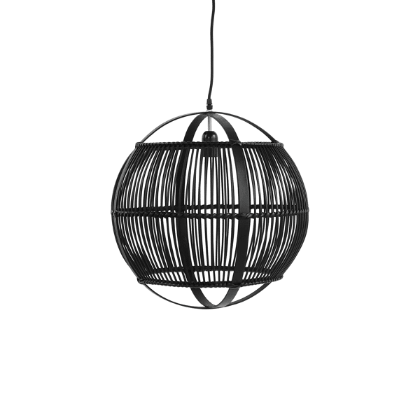 pomax MEKONG - hanglamp - bamboe - DIA 46 5 x H 47 cm - zwart