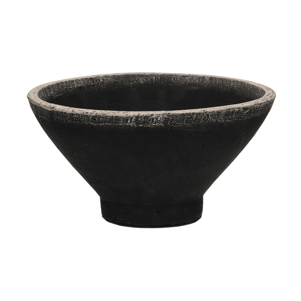 pomax MERAPI - kom - terracotta - DIA 24 5 x H 13 cm - zwart