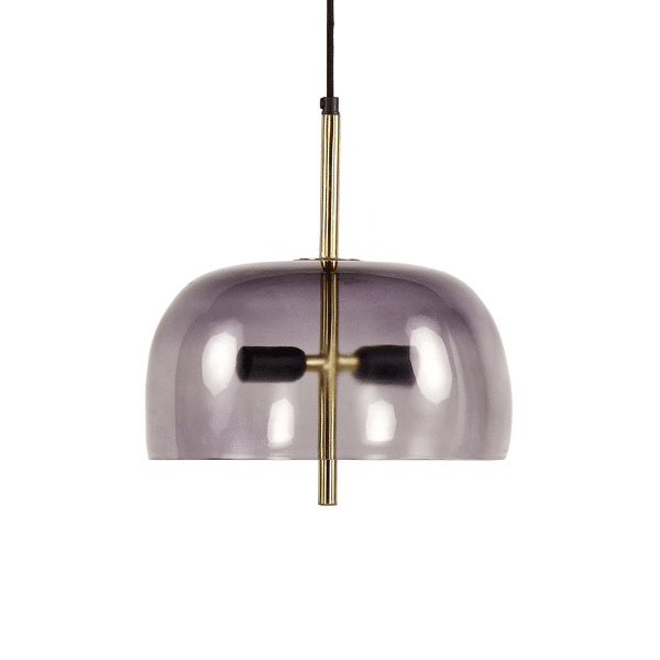 pomax MICHAEL - hanglamp - metaal / glas - DIA 29 x H 115 cm - smoke