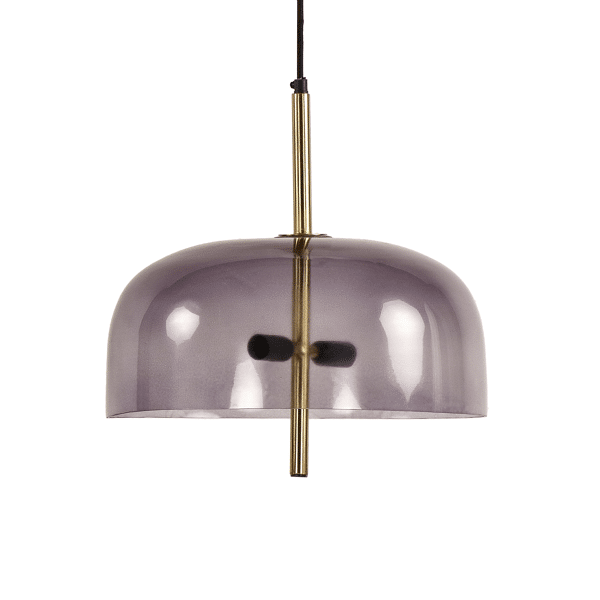 pomax MICHAEL - hanglamp - metaal / glas - DIA 39 x H 115 cm - smoke