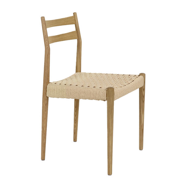 Pomax MINOU - Stoel - Essenhout / Papier - L 51 5 X W 51 5 X H 80 Cm - Naturel