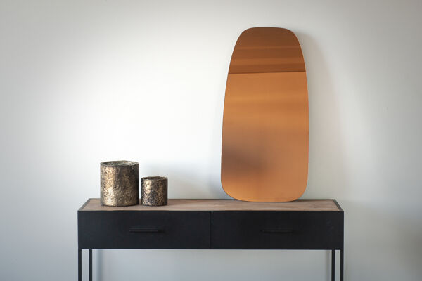 Pomax MIRACLE - Spiegel Met Led Verlichting - Spiegel / Mdf - L 70 X W 35 Cm - Smoke