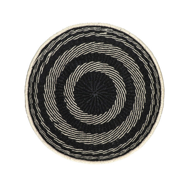 Pomax MOLOKO - Set/3 Muur Deco - Papier - DIA 35/50/54 5 X H 12/13/15 Cm - Zwart/wit