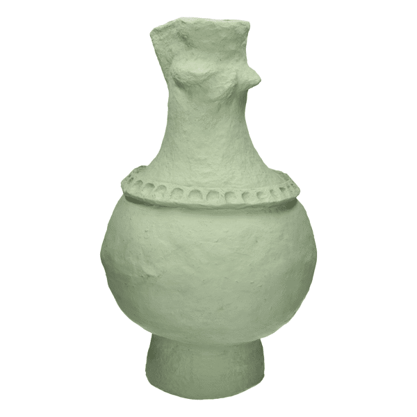 pomax MOMO - deco object - papier mâché - DIA 30 x H 52 5 cm - licht groen