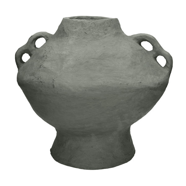 pomax MOMO - deco object - papier mâché - DIA 40 x H 40 cm - donkergroen