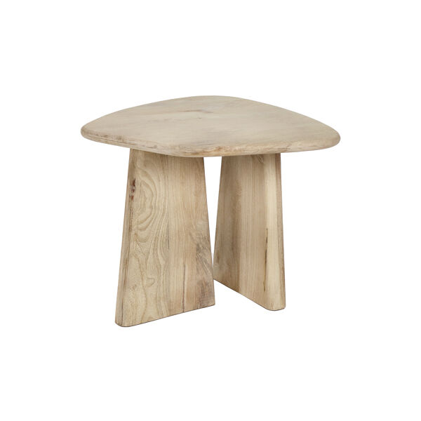 Pomax MONTREAL - Bijzettafel - Mango Hout / Metaal - L 60 X W 60 X H 50 Cm - Naturel