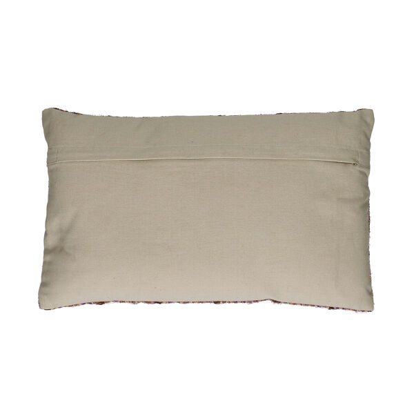 Pomax NATARAJ - Kussen - Linnen / Viscose - L 50 X W 30 Cm - Pruim