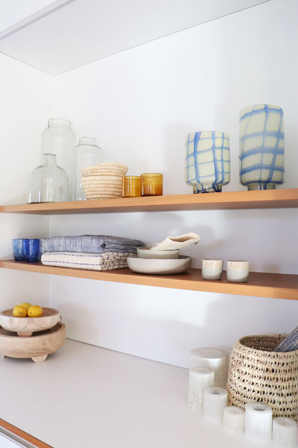 Pomax NOURIA - Mand - Palm Blad / Riet - DIA 20 X H 10 Cm - Naturel