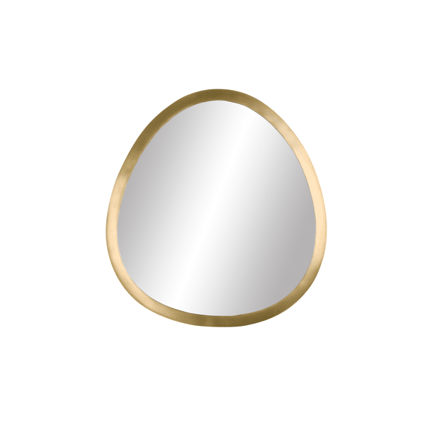 pomax ORGANIC - spiegel - metaal - L 34 5 x W 2 75 x H 37 5 cm - brass