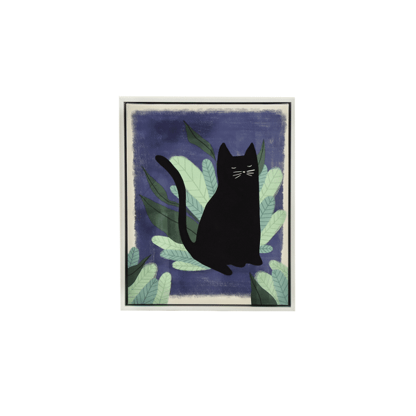 pomax OSCAR - canvas met kader - canvas / hout - L 43 x W 4 1 x H 53 cm - blauw