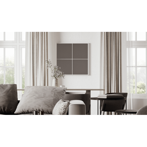 Pomax PALACE - Spiegel 4 Onderverdelingen - Metaal - L 80 X W 3 5 X H 80 Cm - Wit