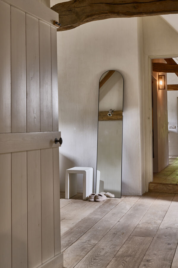 Pomax PALACE - Spiegel - Metaal / Spiegelglas - L 40 X W 3 X H 198 Cm - Zwart