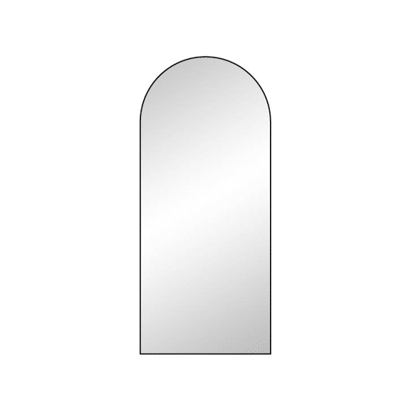 pomax PALACE - spiegel - metaal / spiegelglas - L 80 x W 3 x H 198 cm - zwart