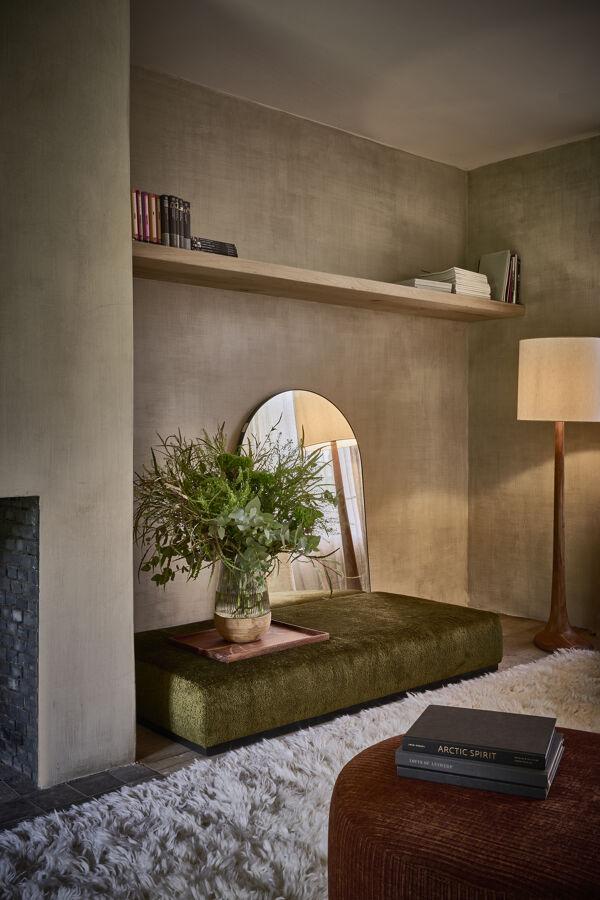 Pomax PALACE - Spiegel - Metaal / Spiegelglas - L 80 X W 3 X H 118 Cm - Zwart