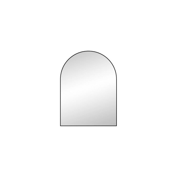 pomax PALACE - spiegel - metaal / spiegelglas - L 80 x W 3 x H 118 cm - zwart