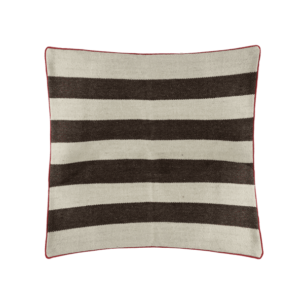 pomax PAMPLONA - vloerkussen - wol / katoen - L 80 x W 80 cm - bruin