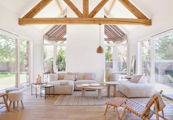 Pomax PAPEL - Pot - Papier Mâché - DIA 50 X H 67 Cm - Gebroken Wit