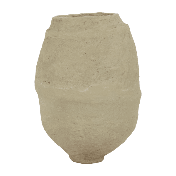 pomax PAPEL - pot - papier mâché - DIA 50 x H 67 cm - gebroken wit