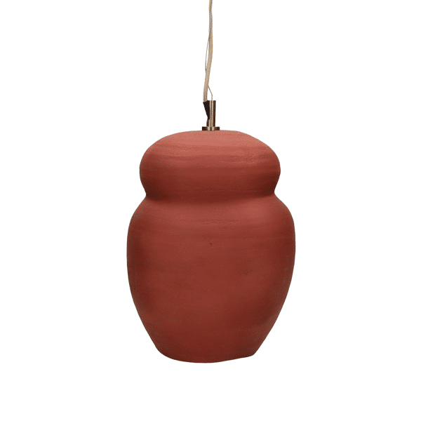 pomax PERUGIA - hanglamp - klei - DIA 23 x H 35 cm - terracotta pomax PERUGIA - hanglamp - klei - DIA 23 x H 35 cm - terracotta
