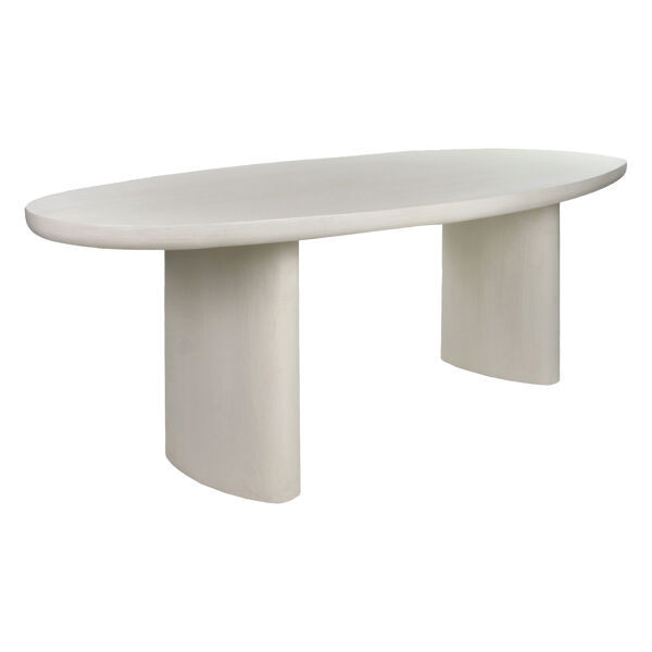 Pomax PIASTRO - Tafel - Kalkpleister - L 220 X W 100 X H 76 Cm - Gebroken Wit