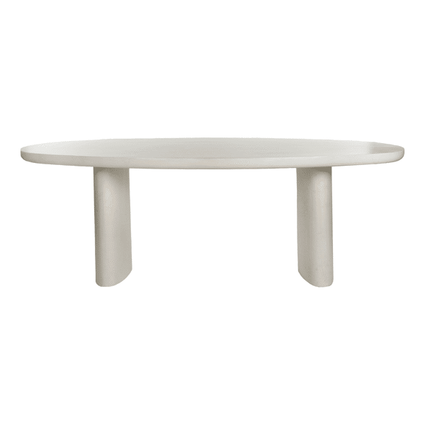 pomax PIASTRO - tafel - kalkpleister - L 220 x W 100 x H 76 cm - gebroken wit