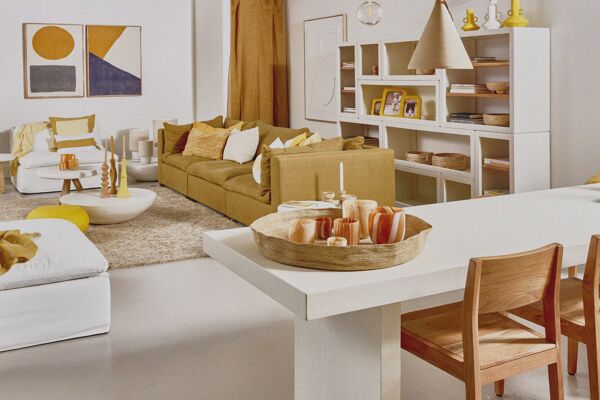 Pomax PIASTRO - Tafel - Kalkpleister - L 260 X W 85 X H 75 Cm - Gebroken Wit