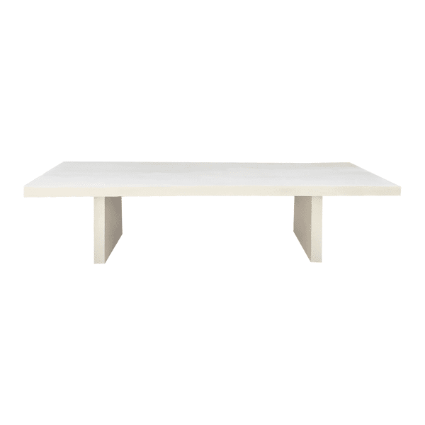 pomax PIASTRO - tafel - kalkpleister - L 260 x W 85 x H 75 cm - gebroken wit