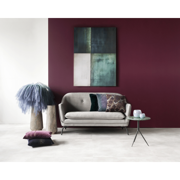 Pomax PLUM'O - Artificiële Pluim Degradé - Kunststof / Metaal - H 106 Cm - Blauw