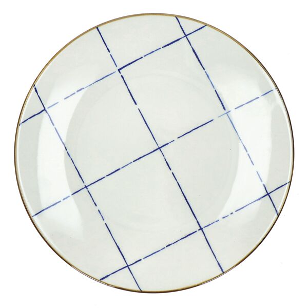 Pomax ANAFI - Dinerbord - Porselein - DIA 26 5 Cm - Blauw