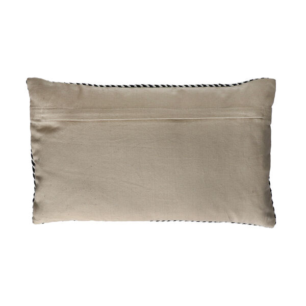Pomax AXUS - Kussen - Katoen - L 50 X W 30 Cm - Zwart/wit
