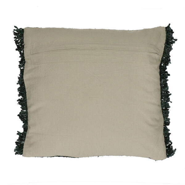 Pomax AYALA - Kussen - Katoen - L 45 X W 45 Cm - Bosgroen