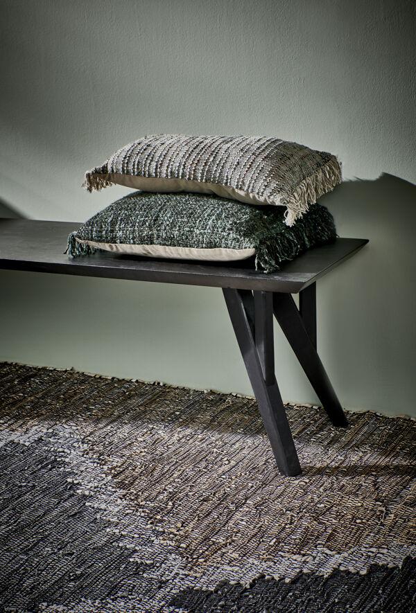 Pomax AYALA - Kussen - Katoen - L 45 X W 45 Cm - Bosgroen