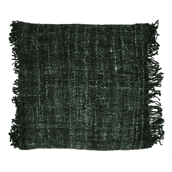 pomax AYALA - kussen - katoen - L 45 x W 45 cm - bosgroen