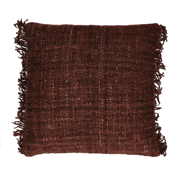 pomax AYALA - kussen - katoen - L 45 x W 45 cm - roest