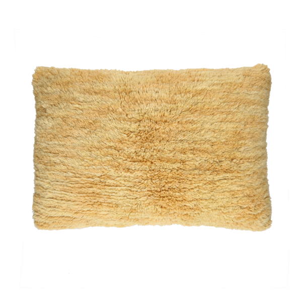 pomax BRINDISI - kussen - wol / jute - L 60 x W 40 cm - oker