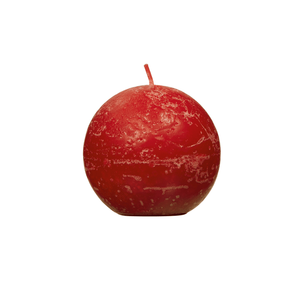 pomax CANDLE - kaars - paraffine wax - DIA 6 cm - rood