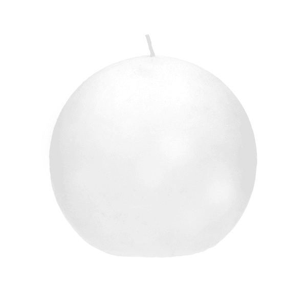 pomax CANDLE - kaars - paraffine wax - DIA 9 cm - Wit