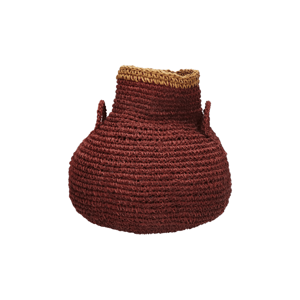 pomax CARLOS - mand - papier - DIA 24 x H 24 cm - wijn