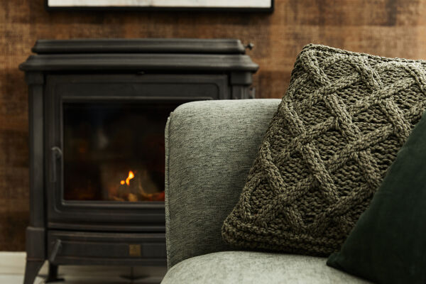 Pomax CROISETTE - Kussen - Katoen - L 45 X W 45 Cm - Kaki