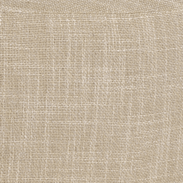 Pomax DELILAH - Poef - Stof - DIA 80 X H 35 Cm - Ecru