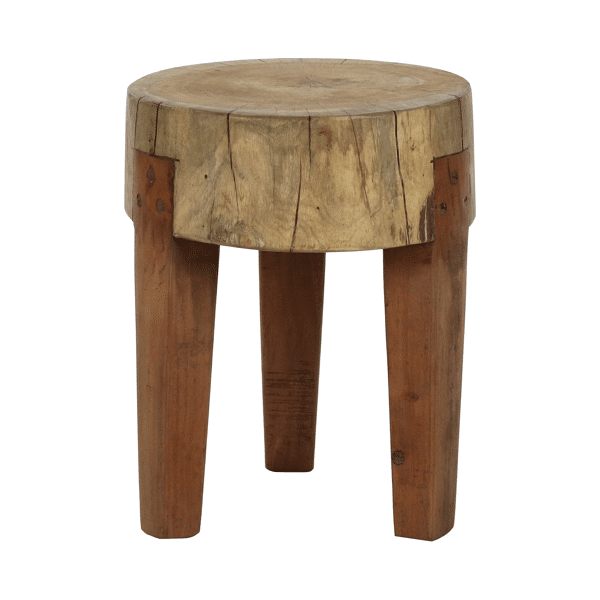 pomax EMPOLI - kruk - hout - DIA 35 x H 45 cm - bruin