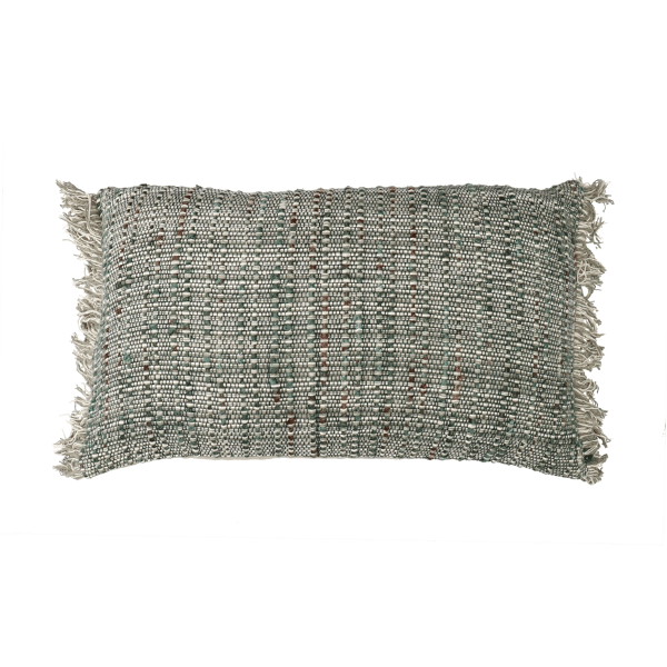 pomax GRUNGE - kussen - katoen - L 50 x W 30 cm - groen