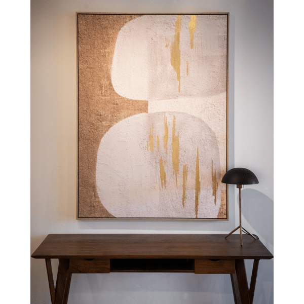 Pomax JIVE - Tafellamp - Metaal - DIA 24 X H 47 Cm - Zwart