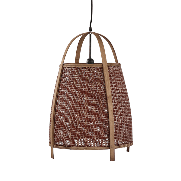 pomax MINOS - hanglamp - bamboe - DIA 42 x H 61 cm - roest